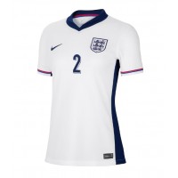 Fotballdrakt Dame England Kyle Walker #2 Hjemmedrakt EM 2024 Kortermet